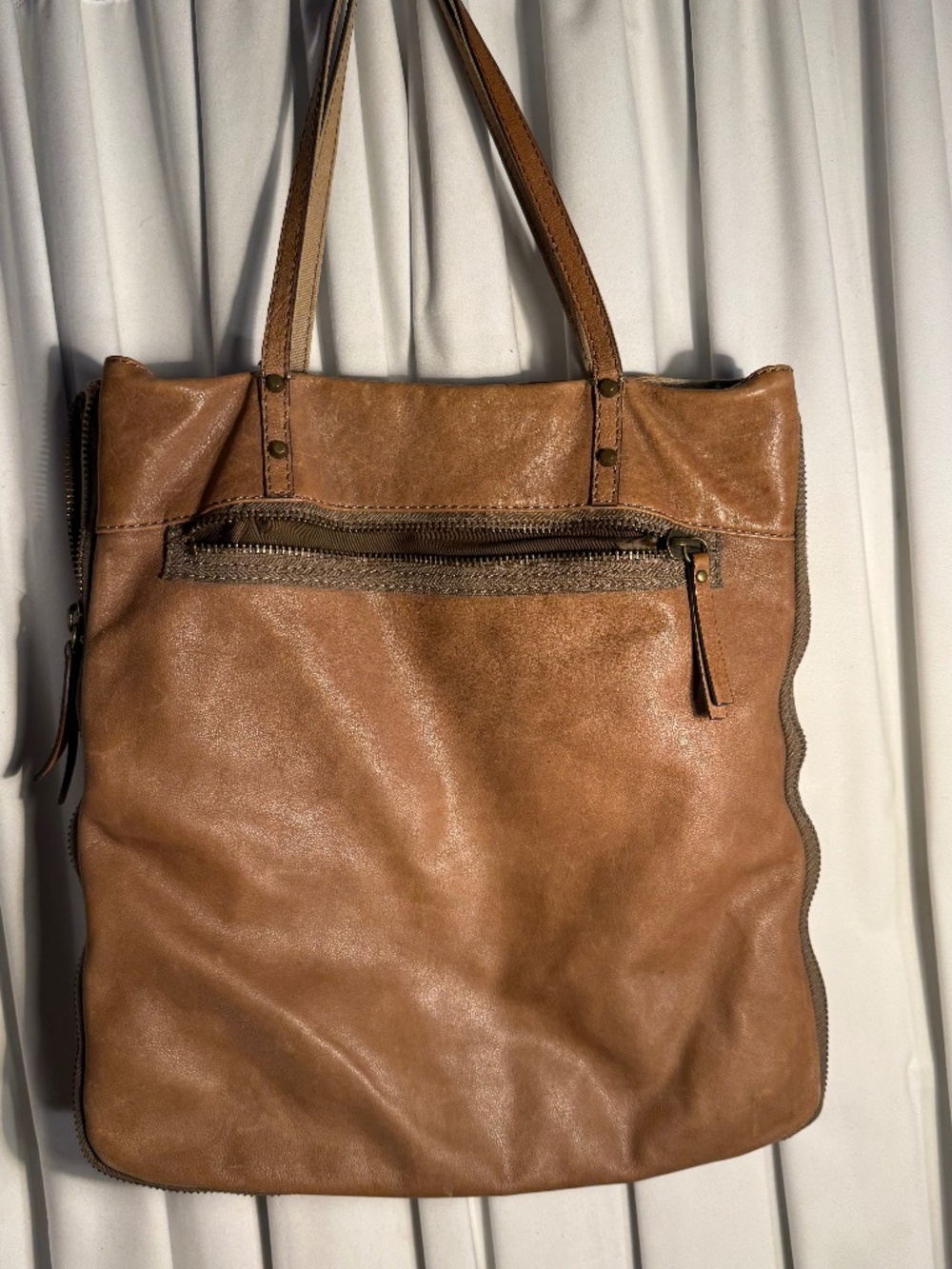 J Crew Leather Totebag